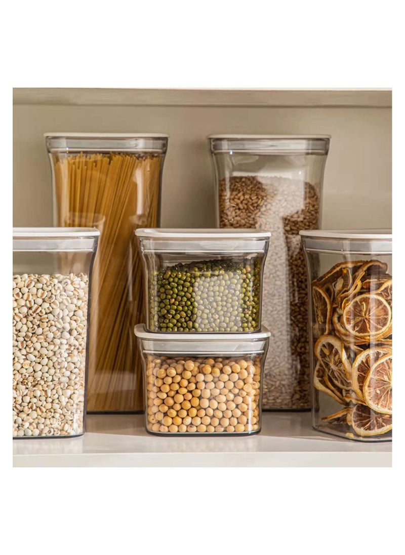 GGEROU Airtight Food Storage Containers,Set of 6，Food Grade Plastic Sealed Storage Tank for Candy,Coffee,Cereal 1500ml  - Image 5