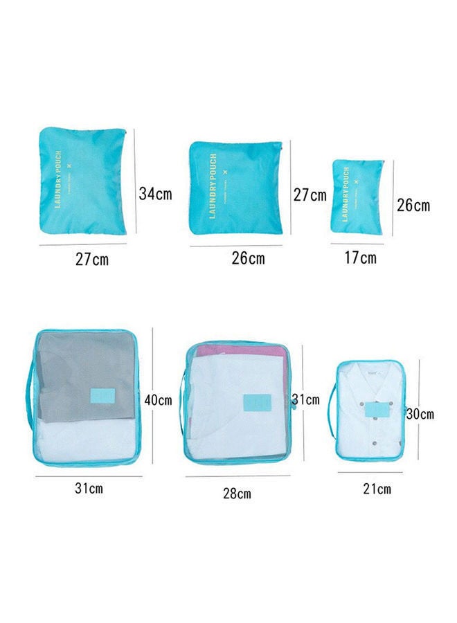 NIBEMINENT 6-Piece Packing Cubes Luggage Bags Red - Image 3