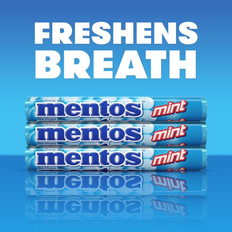 Mentos لفائف حلوى منتوس بالنعناع القابل للمضغ - عبوة من 15 - Image 5