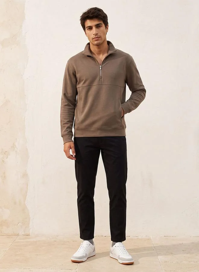 Love Pangolin Love Pangolin 2 Way Stretch Zip Placket Sweatshirt