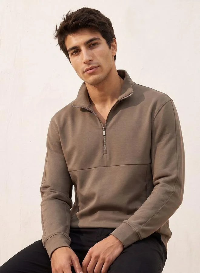 Love Pangolin Love Pangolin 2 Way Stretch Zip Placket Sweatshirt