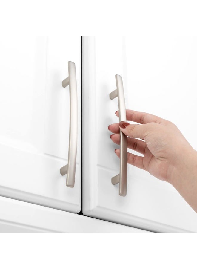 KOOFIZO 10 Pack 5 Inch Brushed Nickel Kitchen Cabinet Pulls Satin Silver Cabinet Handles Nickel Cabinet Hardware for Kitchen Cabinets 1961 Drawer Dresser Cupboard Bedroom - Image 3