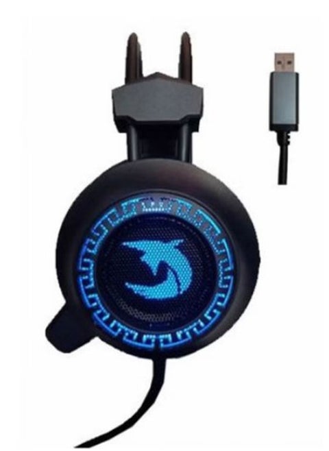 سماعة ألعاب فيديو USB 7.1 وإضاءة LED للكمبيوتر الشخصي