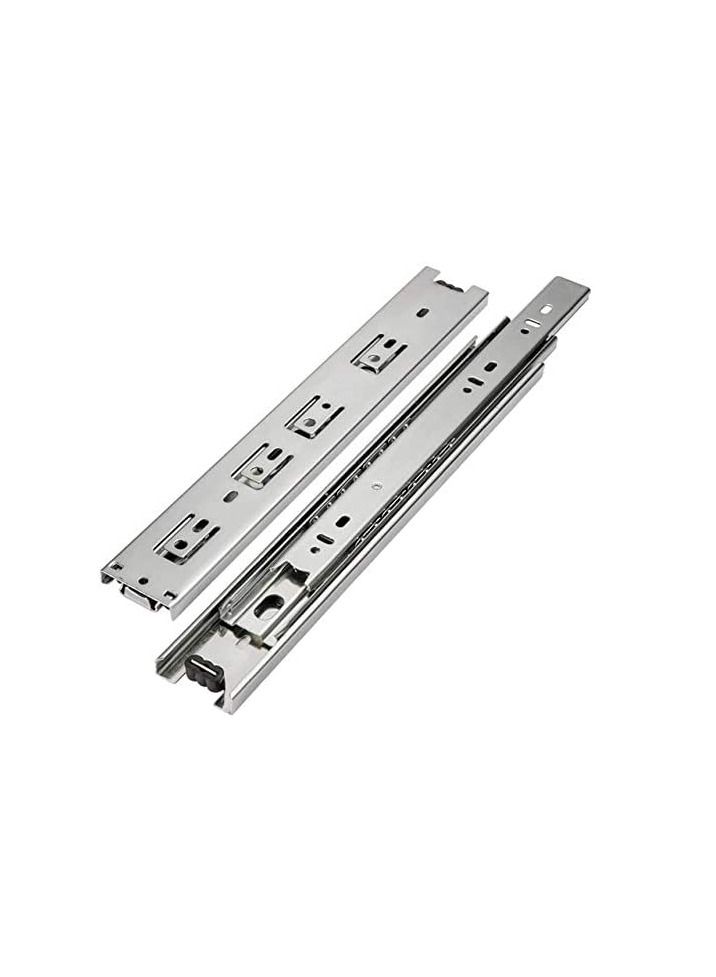 Steel Ball Bearing Drawer Runner Cabinet Rail For Computer Table Clothing Cabinets (18 inch)  - Image 1