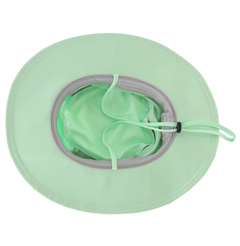 Connectyle Kids UPF 50+ UV Sun Hat Breathable Mesh Safari Hat Outdoor Fishing Hats M Mint Green - Image 3