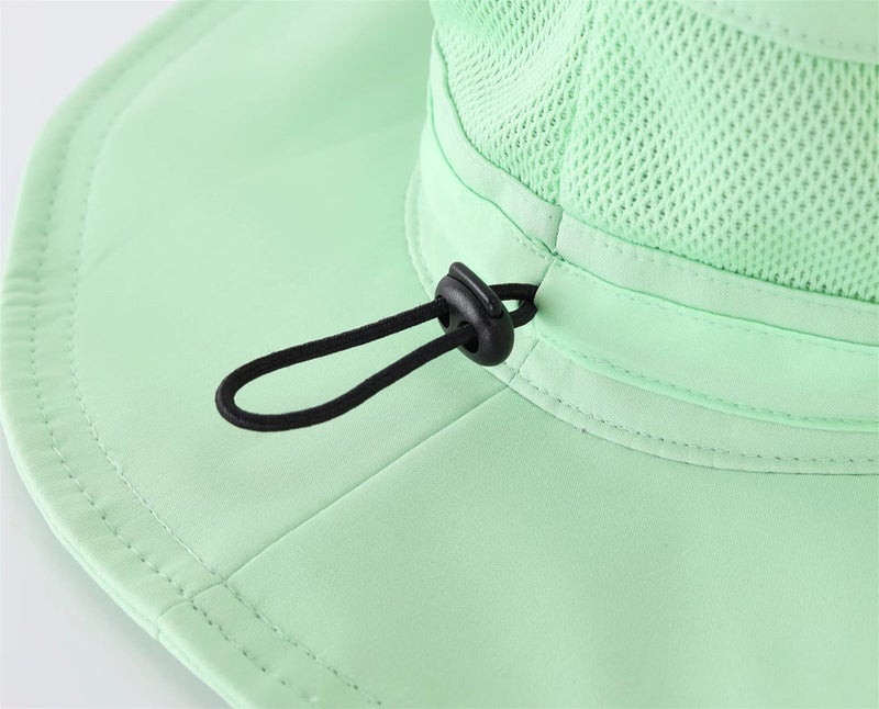 Connectyle Kids UPF 50+ UV Sun Hat Breathable Mesh Safari Hat Outdoor Fishing Hats M Mint Green - Image 5