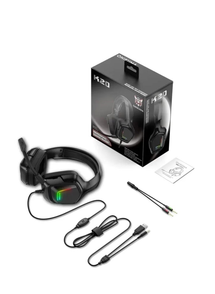 ONIKUMA K20 PROFESSIONAL GAMING HEADSET - Image 2