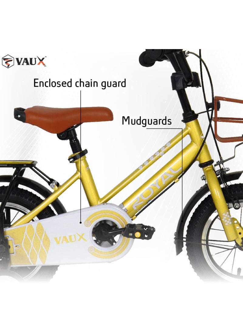 Vaux Vaux  - Royal 14" Kids Bike - Gold  - Image 5