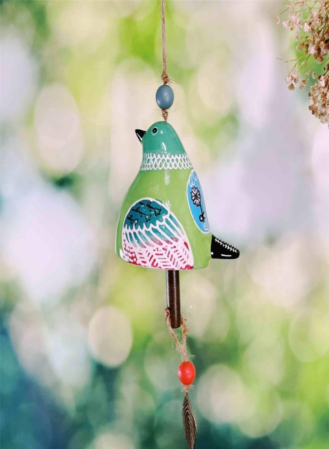 Handmade bird wind chime resin spring courtyard decoration home garden decoration handicraft hanging decorations - Image 3
