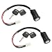 HHZL Ignition Switch with Key 4 Wire Pin Ignition Key Switch Set for 50cc 70cc 90cc 110cc 125cc 150cc TaoTao Coolster Sunl Apollo Baja Chinese ATV Quad Dirt Bike and 4 Wheeler Scooter Parts 2PCS - Image 2