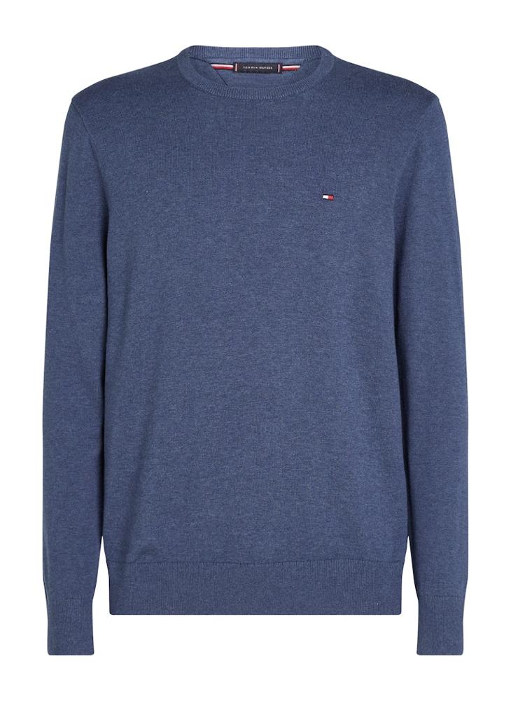 TOMMY HILFIGER Flag Embroidery Crew Neck Jumper - Image 5