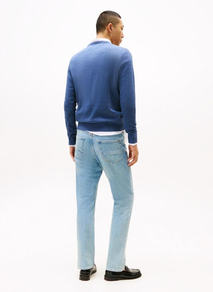 TOMMY HILFIGER Flag Embroidery Crew Neck Jumper - Image 2