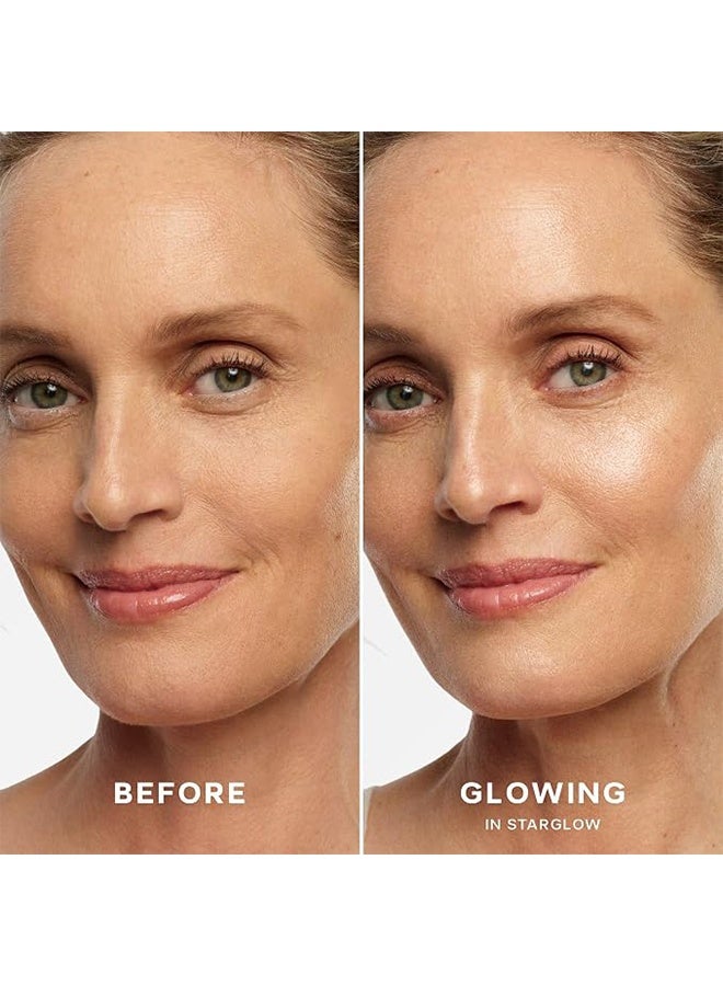 Saie Mini Glowy Super Gel Lightweight Illuminator  - Luminizer + Makeup Primer for Glowing Skin - Enriched with Vitamin C + Hydrating Squalane Oil - Wear Alone or Under Makeup - Starglow 15ml - Image 2