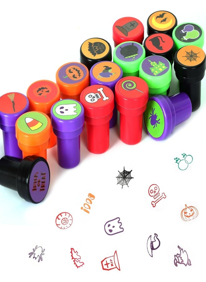 Childom Halloween Stamps for Kids, 50 Pcs Halloween Decorations Stamps Goodie Bag Fillers, Halloween Toys Bulk for Treat Bags Party Favors for Kids, Halloween Party Favors for Goody Bag, Children, Candy Bag - Image 5