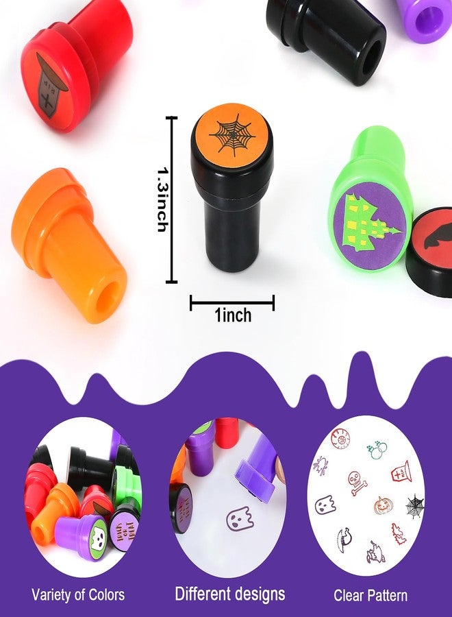 Childom Halloween Stamps for Kids, 50 Pcs Halloween Decorations Stamps Goodie Bag Fillers, Halloween Toys Bulk for Treat Bags Party Favors for Kids, Halloween Party Favors for Goody Bag, Children, Candy Bag - Image 3
