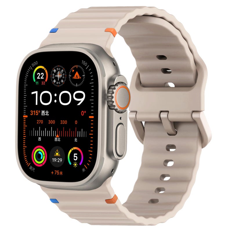 Wowstrap Sport Band for Apple Watch Ultra/3/2 Bands 49mm 46mm 45mm 44mm 42mm 41mm 40mm 38mm iWatch Wristband for Men Women,Waterproof Silicone Strap for Apple Watch Series 11 10 9 8 7 6 5 4 3 SE 3/2nd 41 45 mm - Image 1