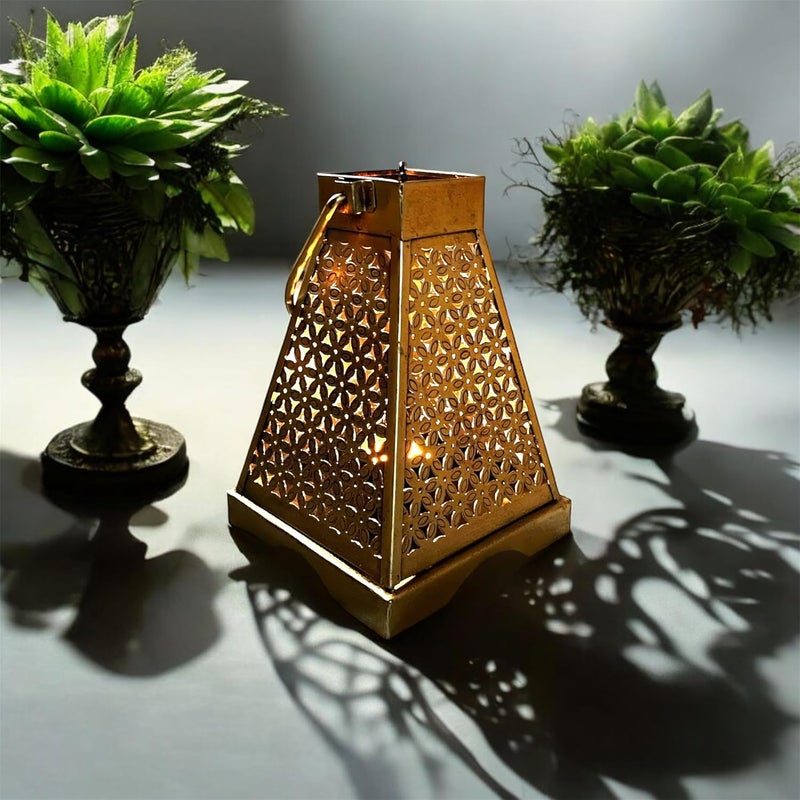 CRAFICIAL Rajasthani Art Metal Tea Light Candle Holder Candle Holder Stand Showpiece for Home Dcor - Image 1