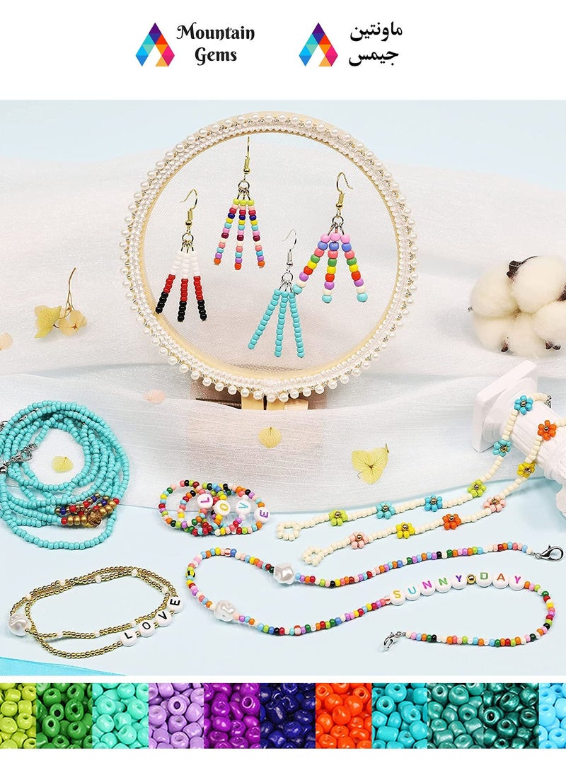 Mountain Gems - Craft Beads Assorted Kit with Organizer Box for DIY STARTER KIT - Image 1