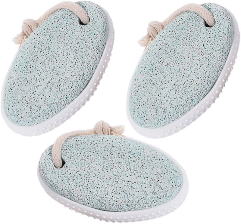 DECHOUS 3pcs Foot Scrubber Pumice Stone Dead Skin Remover Ergonomic Volcanic Mineral Exfoliator for Heel Callus Care Wet Dry Use Foot Care Tool - Image 1