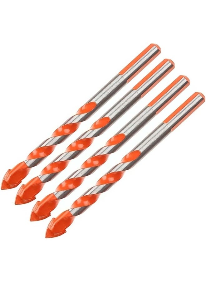 Royal Apex Ceramic Tile Drill Bit Set For Tile Brick Glass Plastic And Wood Concrete Drill Bit 6Mm Pack Of 4  - Image 1