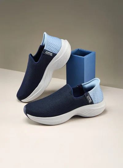CAMPUS Women's Navy Slip On Shoes - Lightweight Shoes, Minimalist Patterned Designed for Elegance
