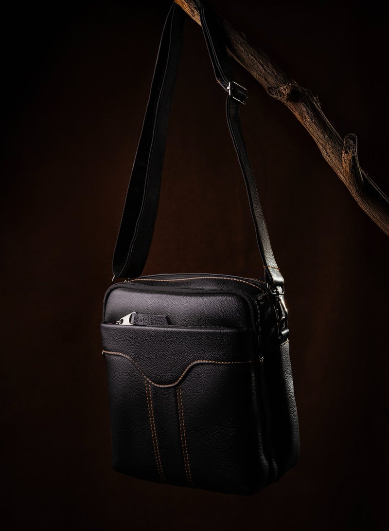 Motevia Motevia Men's Genuine Leather Crossbody Bag Large Men Crossbody Bag Genuine Leather Men Shoulder Bags  - Image 4