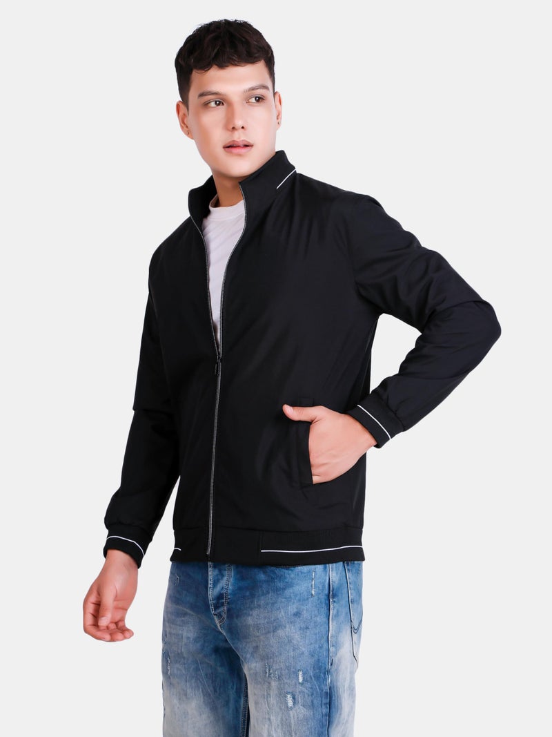 Celary Men's Bomber Jacket | Lightweight Casual Zip-Up Jacket | Stylish Slim Fit Outerwear for All Seasons - Image 5