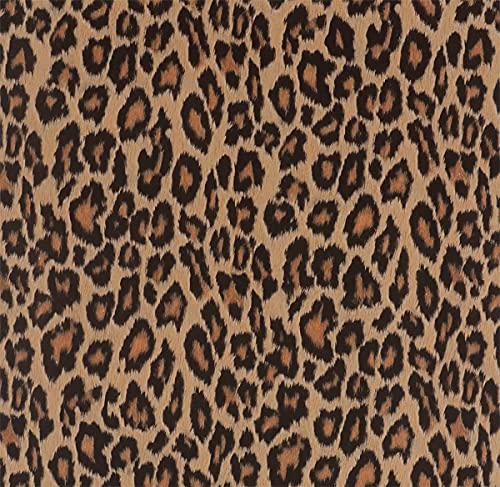 GLOW4U Self Adhesive Thick Vinyl Decorative Leopard Shelf Liner Contact Paper for Cabinets Dresser Drawer Furniture Walls 15.7X117 Inches Multicolor - Image 4