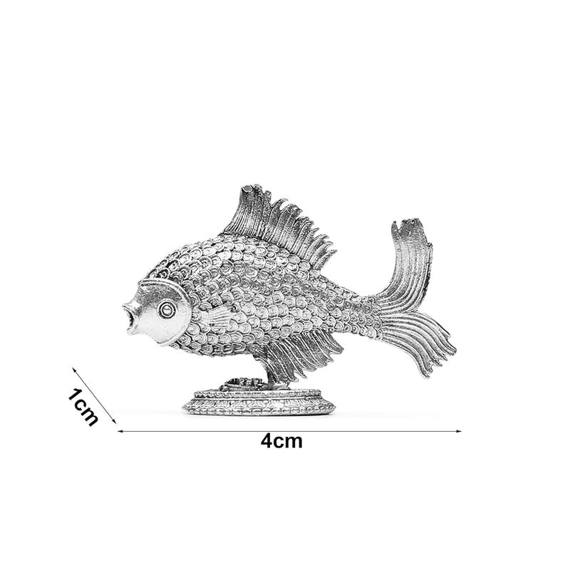 DHRUVS COLLECTION 925 Oxidized Silver Fish Chandi ki Machli for Astrological Lal Kitab Remedies Vastu Pooja Housewarming Home Decor and Gifting Purposes Small 8 Grams - Image 5