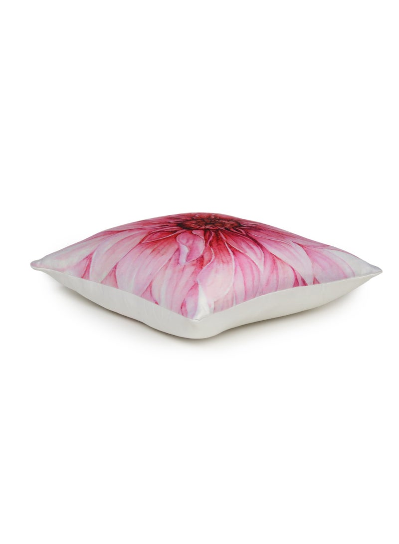 Oussum Floral Decorative Pink Throw Pillow Cover Set of 2 For Car Seat Home Bedroom Sofa Home Decoration Office Chair (16 X 16 Inch)  - Image 3