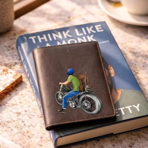 The Messy Corner |Vegan Leather Passport Cover for Men| – “ROADRUSH” Travel |Passport Holder| | Dark Brown Stylish Travel Case & Accessories | Durable, Slim & Elegant - Image 4