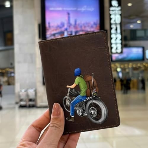 The Messy Corner |Vegan Leather Passport Cover for Men| – “ROADRUSH” Travel |Passport Holder| | Dark Brown Stylish Travel Case & Accessories | Durable, Slim & Elegant - Image 5