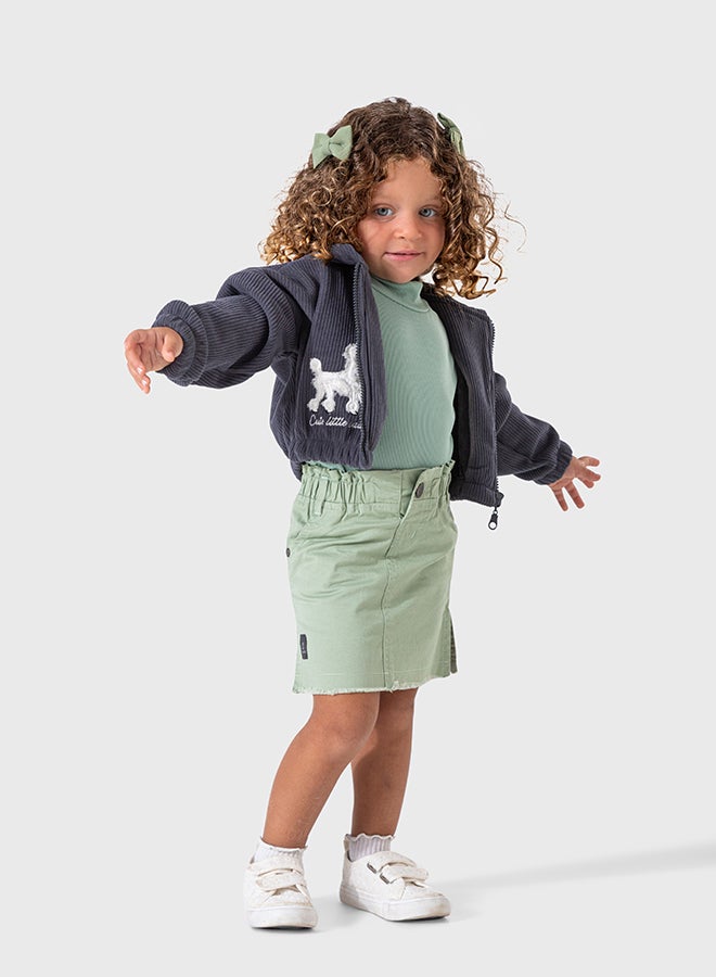 اون كيدز قميص مخملي علوي للبنات أطفال صغار - Image 2