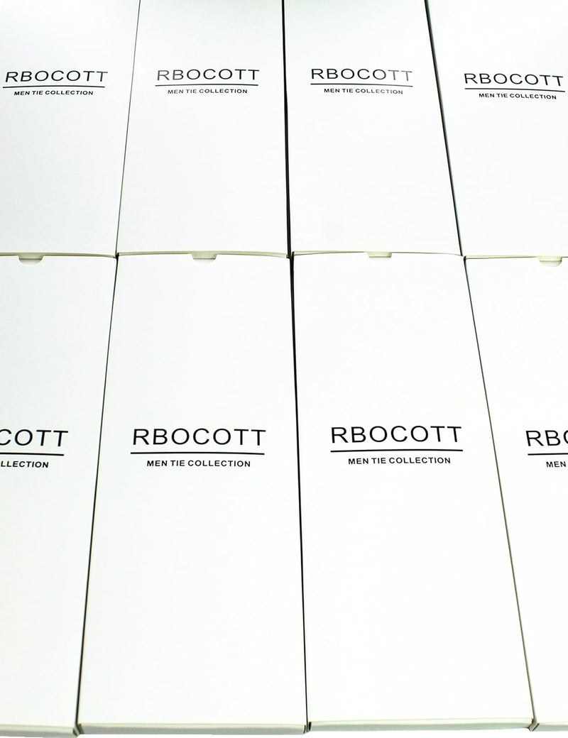 RBOCOTT Solid Color Tie Formal Necktie for Men - Image 3