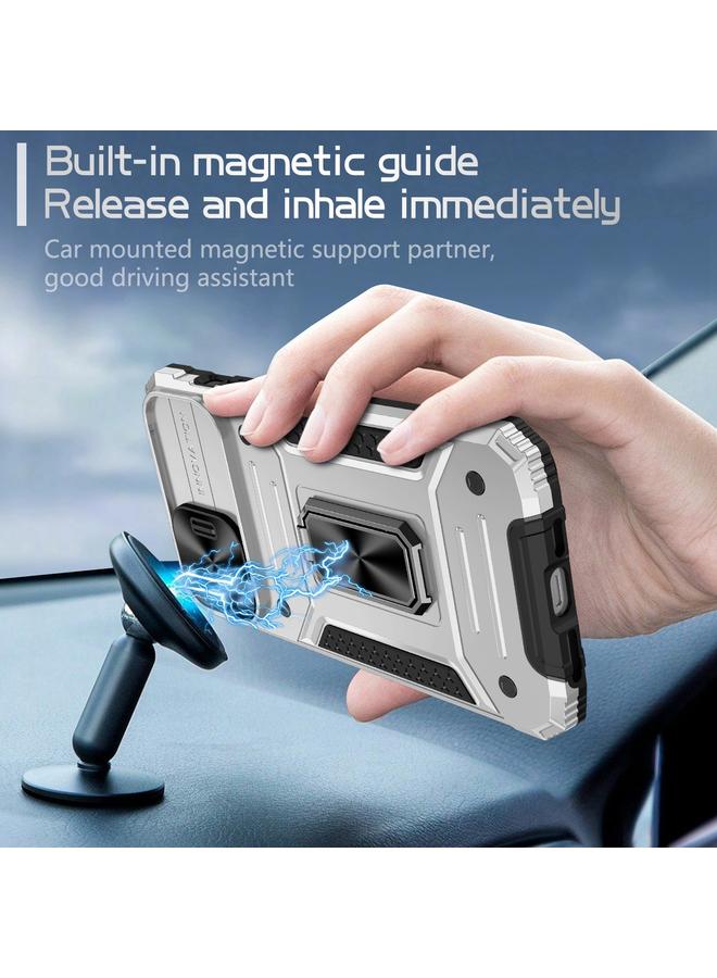 Zaboon Case For iPhone 13 Pro Max Camshield Robot TPU Hybrid PC Phone Case - Image 2