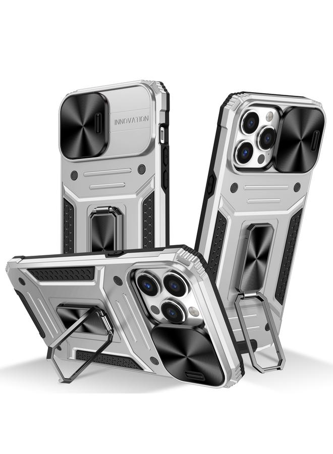 Zaboon Case For iPhone 13 Pro Max Camshield Robot TPU Hybrid PC Phone Case - Image 1