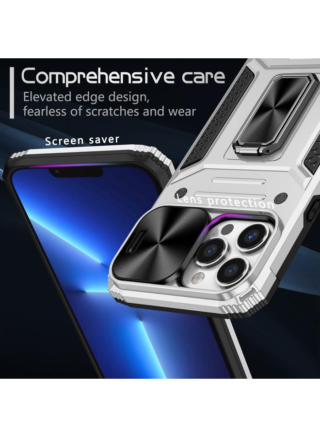 Zaboon Case For iPhone 13 Pro Max Camshield Robot TPU Hybrid PC Phone Case - Image 4