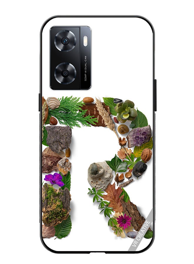 VR CREATIVE Protective Case Cover For OnePlus Nord N20 SE Alphabet R Design Multicolour - Image 1