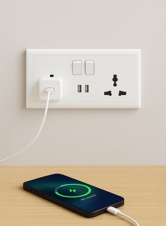MODI Double Switch Multi Socket with 2 USB Ports – High-Speed Charging, Durable Design, Easy Installation, Safe & Reliable Electrical Power Solution for Home, Office & Commercial Use - Image 1