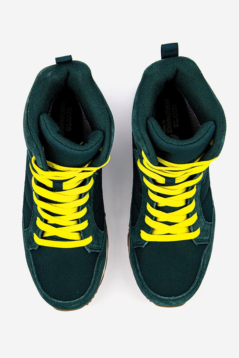 Tchibo Women Trekking Lace Up shoes, Green - Image 4