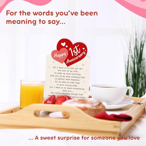 HUNIGIFT Anniversary Card for Couple, Husband, Wife, Boyfriend, Girlfriend, Fiance - Anniversary Birthday Cards for Him, Her - 5.3''x 8.0'' Romantic Relationship Greeting Card with Red Envelope - Image 4