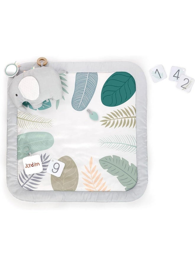 Ingenuity Sprout Spot Baby Milestone Tummy Time Activity Mat and Play Gym - Image 1