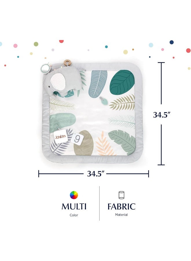 Ingenuity Sprout Spot Baby Milestone Tummy Time Activity Mat and Play Gym - Image 3