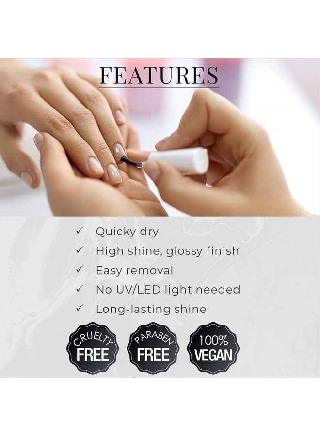 SECHE Vite Dry Fast Top Coat Professional Kit, 4 oz Refill & 0.50 oz - Image 4