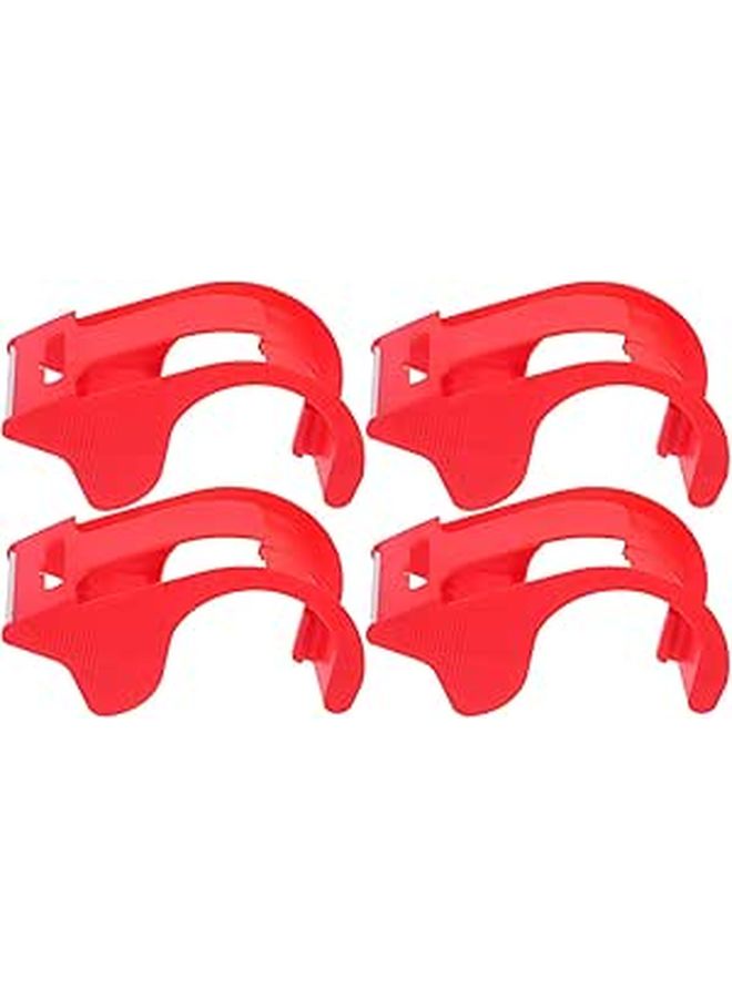 4 Pcs Handheld Tape Dispenser Plastic Tape Cutter Transparent For Sealing Storage Warehouse Home Office Tasks - Image 1