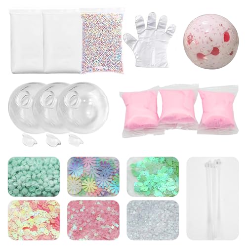 HASTHIP® DIY Squishy Making Kit, Kids 3D Silicone Mould Kit Cute Soft Silicone Jelly Kit Toy Kit for Kids Includes Tools & Accessories DIY Squishy Toy Supplies Kit for Kids & Adults Gift for Kids - Image 1