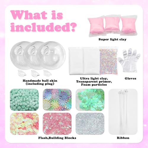HASTHIP® DIY Squishy Making Kit, Kids 3D Silicone Mould Kit Cute Soft Silicone Jelly Kit Toy Kit for Kids Includes Tools & Accessories DIY Squishy Toy Supplies Kit for Kids & Adults Gift for Kids - Image 2