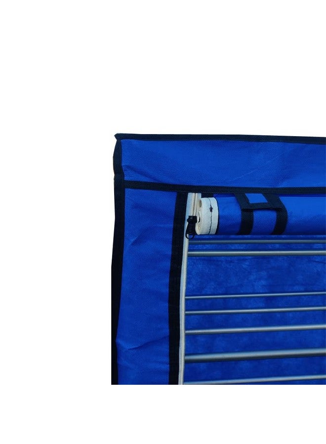 ROBMOB® Multipurpose 6 Tiers Shoe Rack with Dustproof Zip Cover, Multiuse Wide Space Storage Rack (Dark Blue, Metal) - Image 5