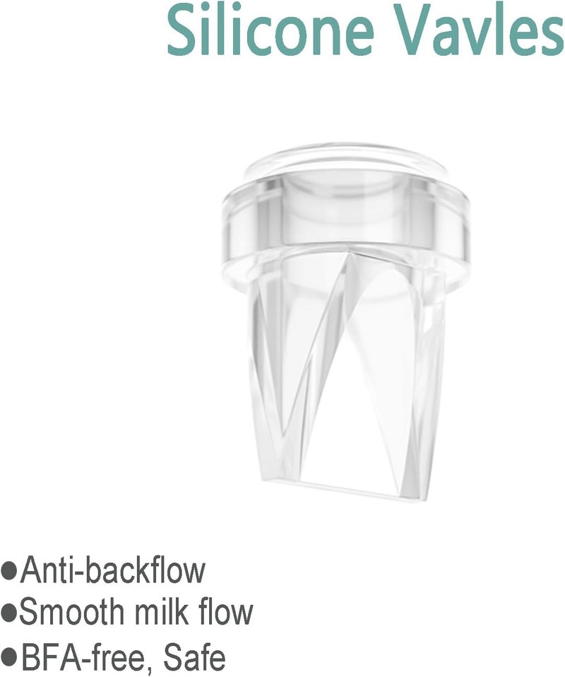 TOVVILD Duckbill Valve Silicone Diaphragm 6pcs Suitable for Mommed S21 Breast Pump Compatiable with Missaa Mumgaroo S18S19 Breast Pump Parts Replace Accessories - Image 5