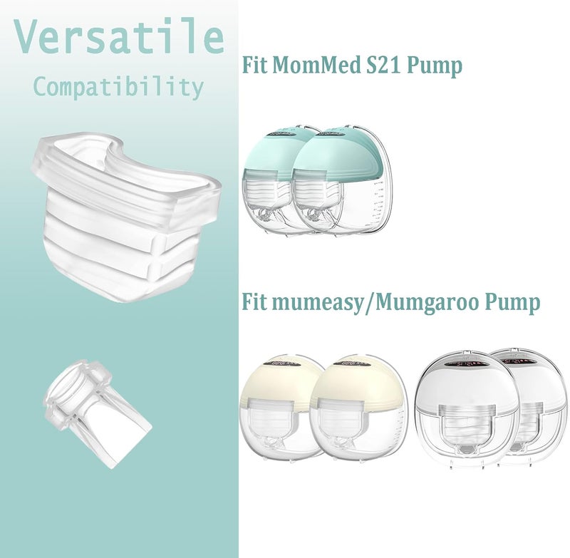 TOVVILD Duckbill Valve Silicone Diaphragm 6pcs Suitable for Mommed S21 Breast Pump Compatiable with Missaa Mumgaroo S18S19 Breast Pump Parts Replace Accessories - Image 2